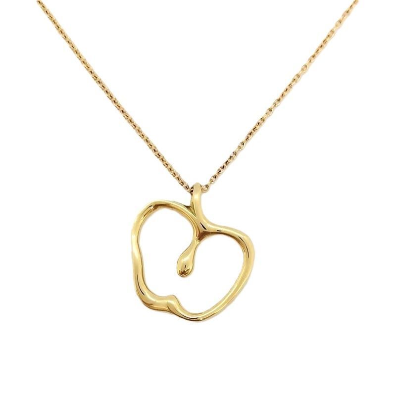 Tiffany  Co Tiffany  Co Elsa Peretti Apple Necklace 18k 37g Gold